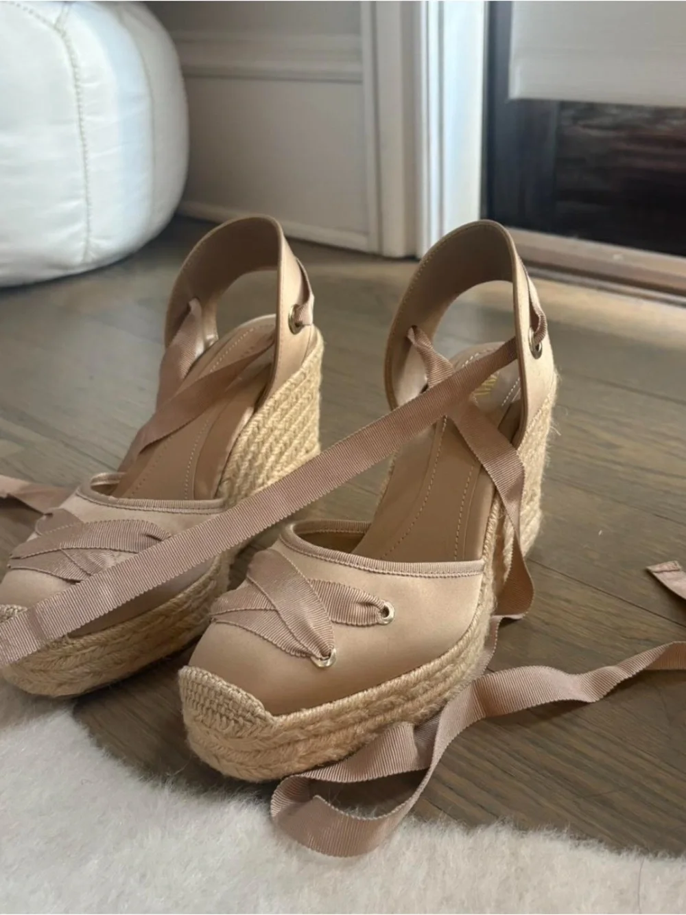 Zara wedges lace up